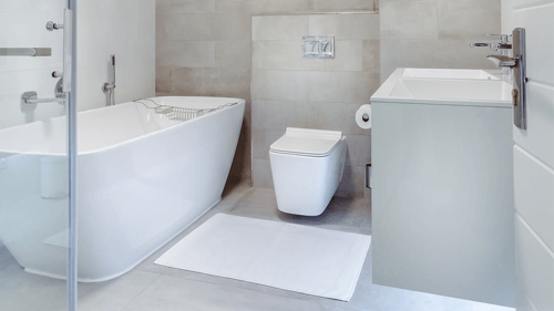Picture of white bathroom