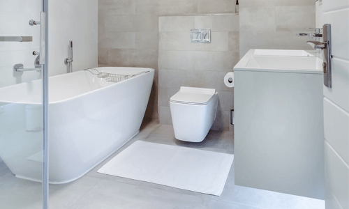Picture of white bathroom